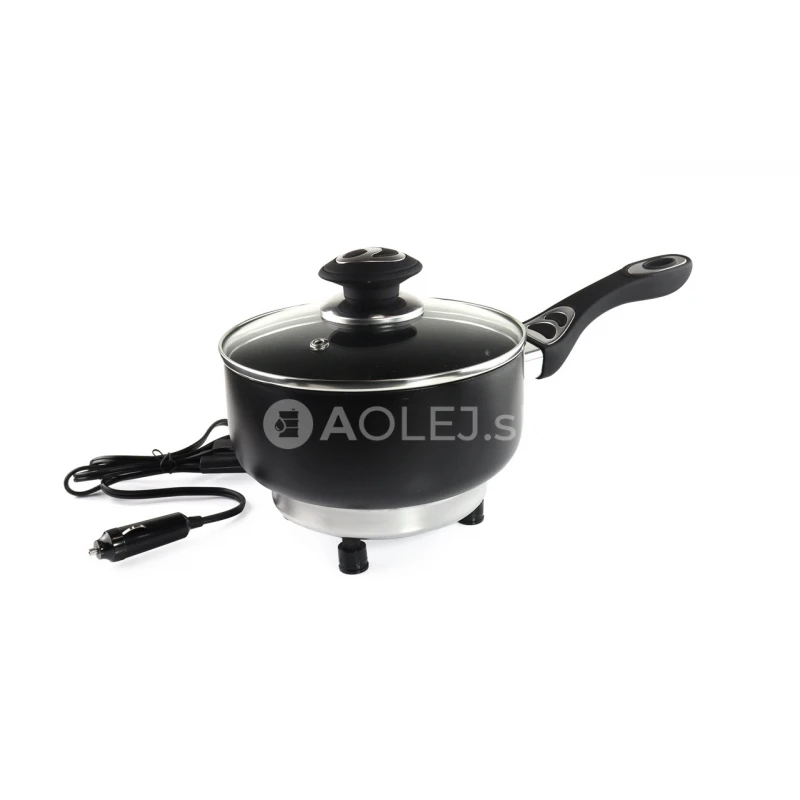 Elektrický hrniec s pokrievkou do auta 18cm x 8cm 250W 24V
