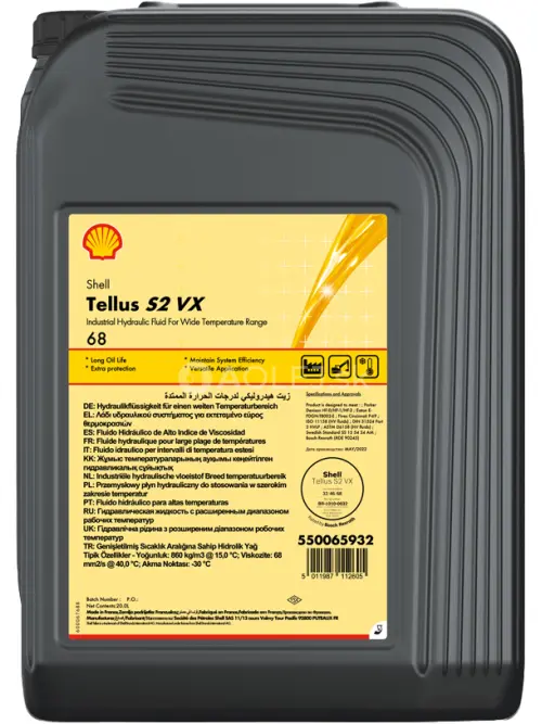Shell Tellus S2 VX 68 20L