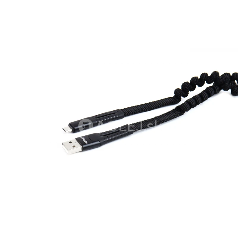 Pružinový kábel USB+microUSB 1.2m FullLINK UC-12