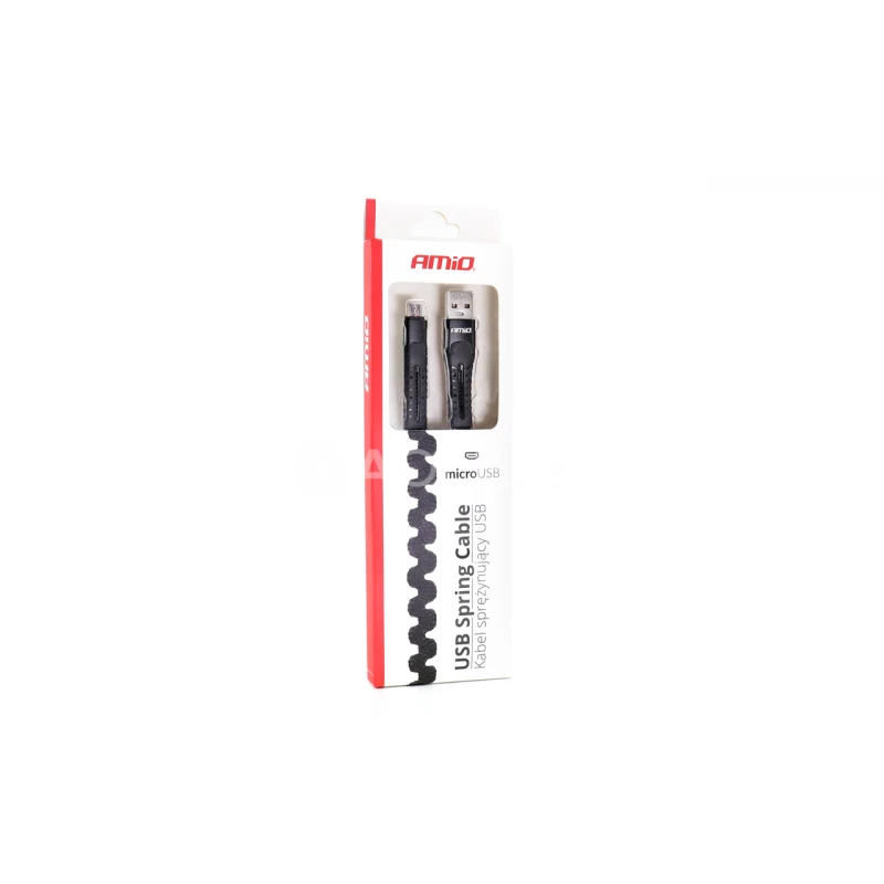 Pružinový kábel USB+microUSB 1.2m FullLINK UC-12