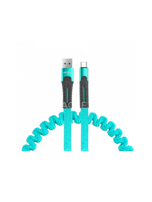 Pružinový kábel USB+USB-C 1.2m FullLINK UC-14