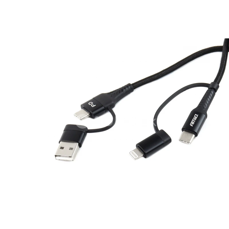 Multikábel USB C-USB C iOs USB A FullLINK 1m UC-15