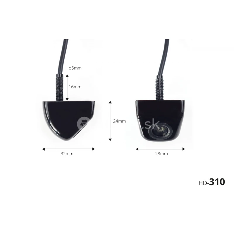 Parkovací asistent TFT02 4,3” s kamerou HD-310-LED 4-senzorové, čierne
