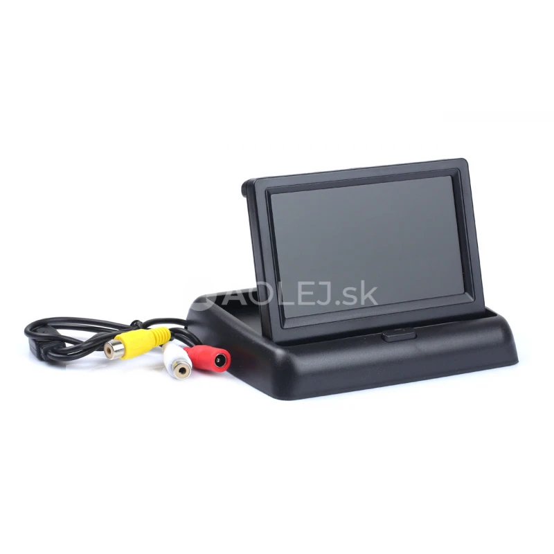 Parkovací asistent TFT02 4,3” s kamerou HD-501-IR 4-senzorové, čierne