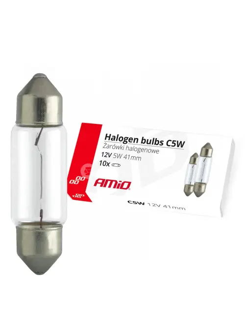 Halog&eacute;nov&eacute; žiarovky C5W Festoon 41mm 12V 10ks