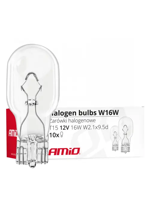 Halog&eacute;nov&eacute; žiarovky T15 W16W W2.1x9.5d 12V 10 ks