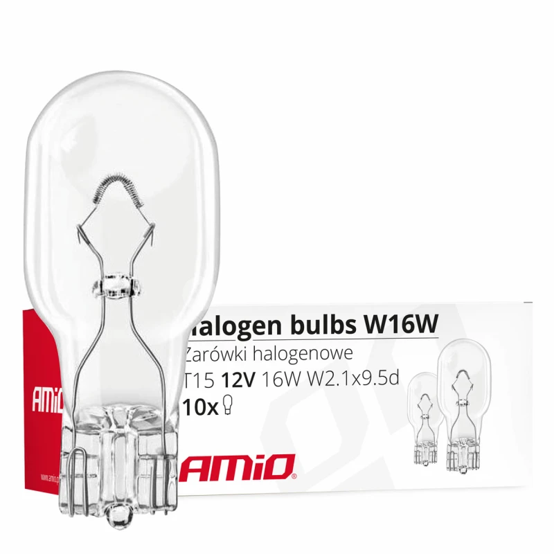 Halog&eacute;nov&eacute; žiarovky T15 W16W W2.1x9.5d 12V 10 ks