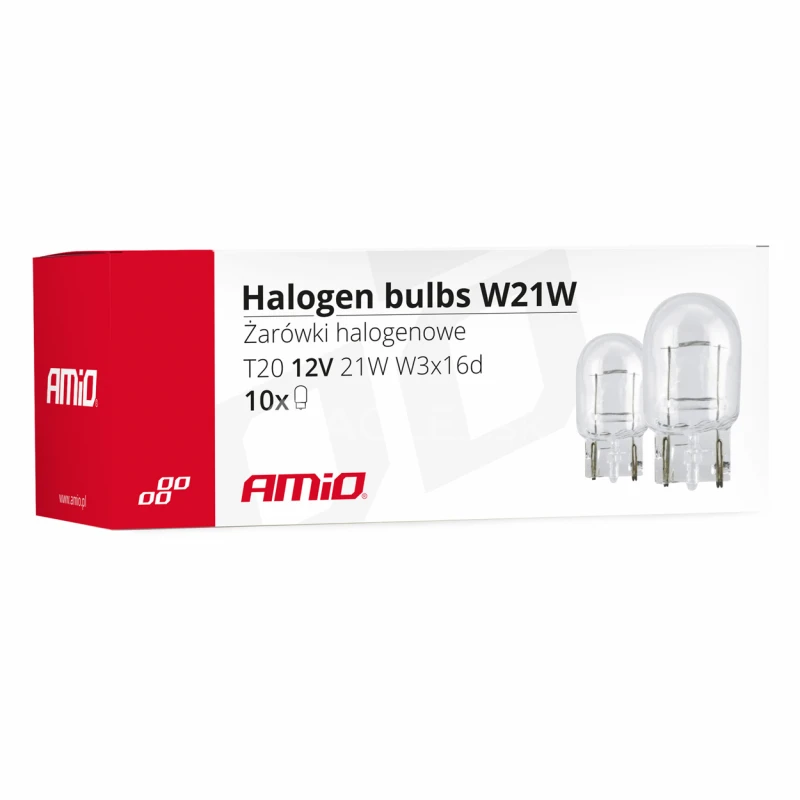 Halog&eacute;nov&eacute; žiarovky T20 W21W W3x16d 12V 21W 10ks