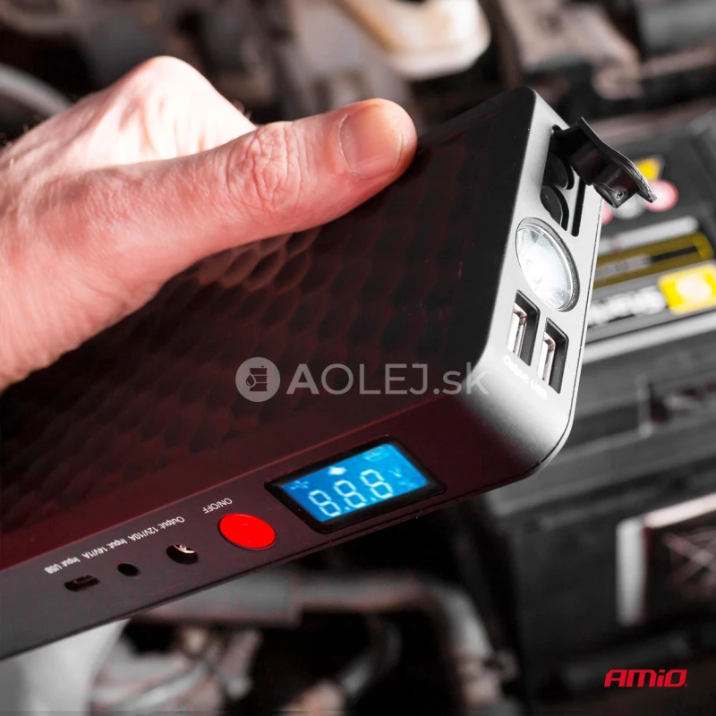 &Scaron;tartovacie zariadenie AMiO Powerbank 12V 4Ah 800A SJ02
