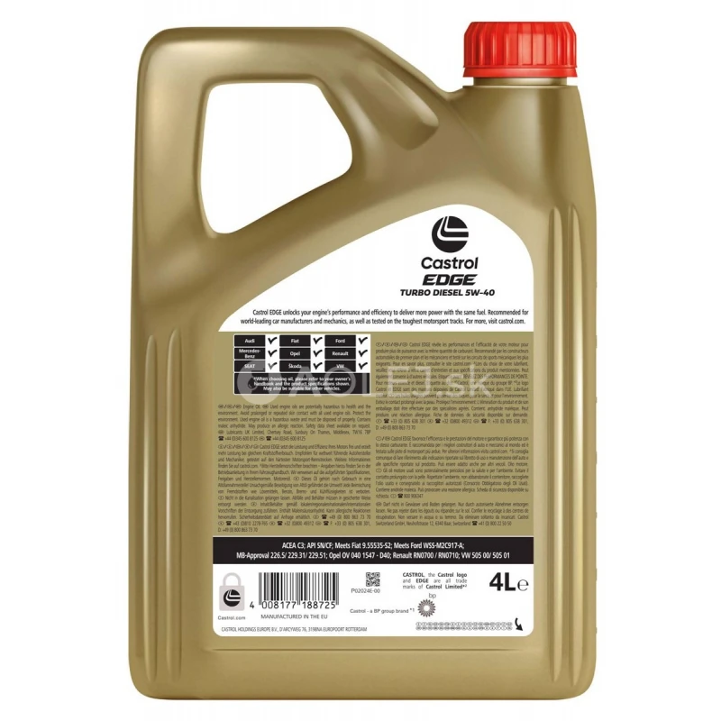 Castrol Edge Turbo Diesel 5W-40 4L