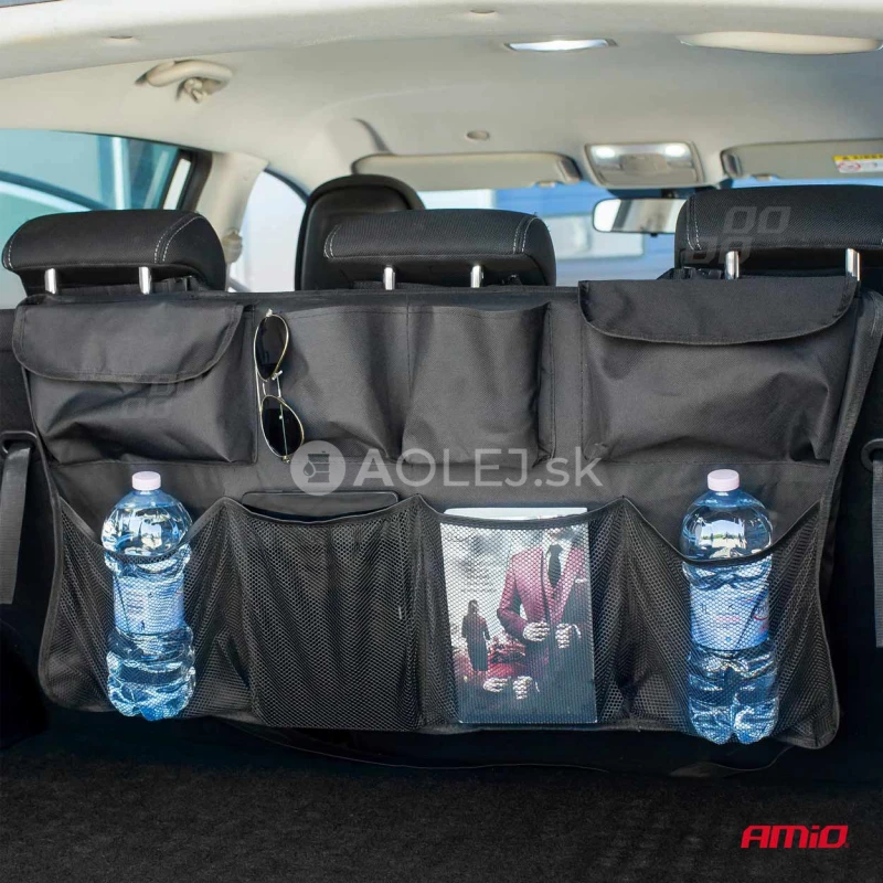 Univerz&aacute;lny organiz&eacute;r na zavesenie na zadn&eacute; sedadl&aacute; do kufra auta 89x46cm