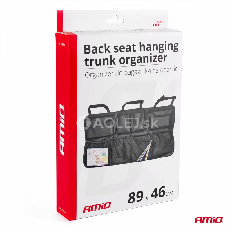 Univerz&aacute;lny organiz&eacute;r na zavesenie na zadn&eacute; sedadl&aacute; do kufra auta 89x46cm