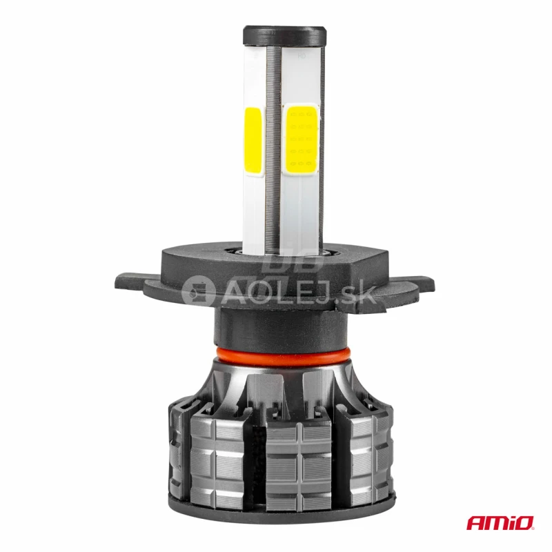 LED žiarovky hlavn&eacute;ho svietenia H4 COB 4Side AMiO