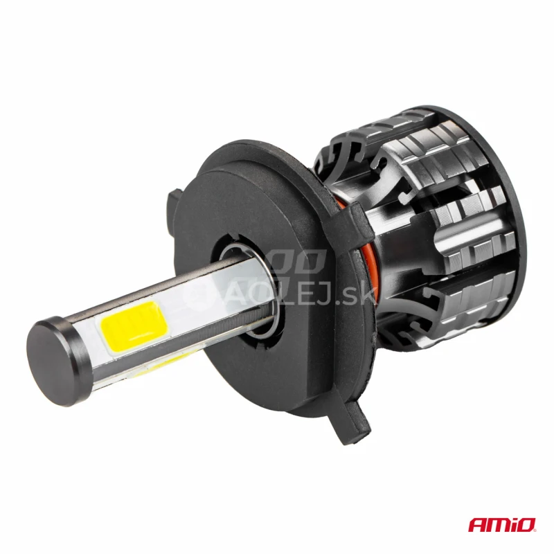 LED žiarovky hlavn&eacute;ho svietenia H4 COB 4Side AMiO