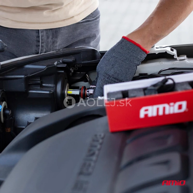 LED žiarovky hlavn&eacute;ho svietenia H4 COB 4Side AMiO