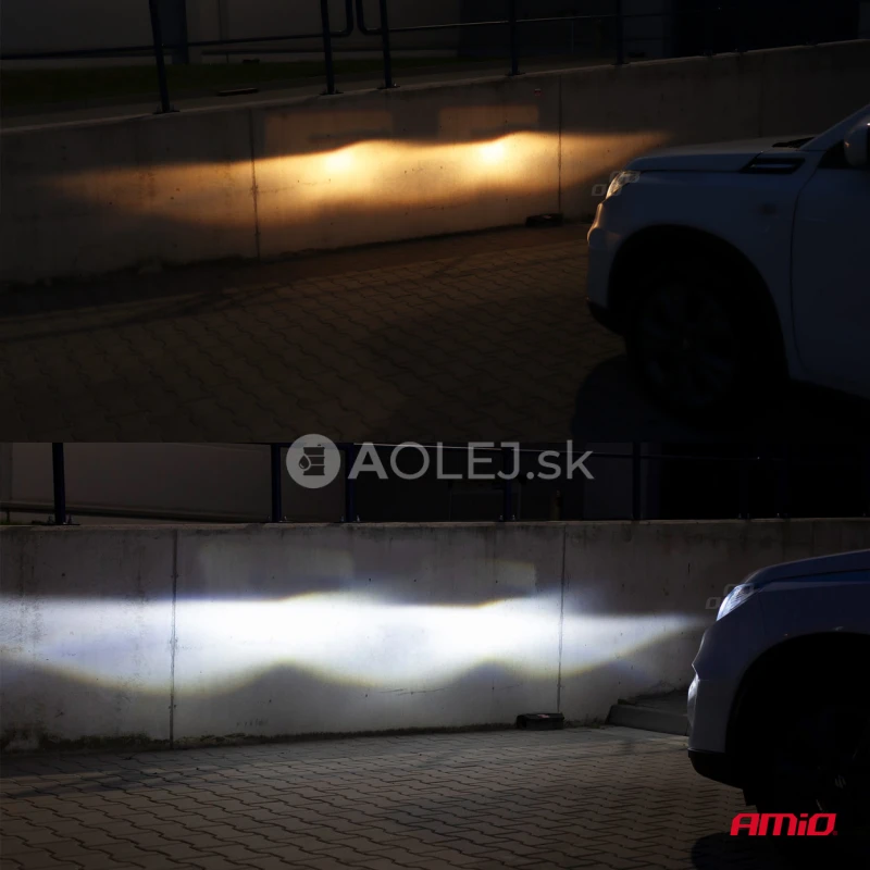 LED žiarovky hlavn&eacute;ho svietenia H4 COB 4Side AMiO