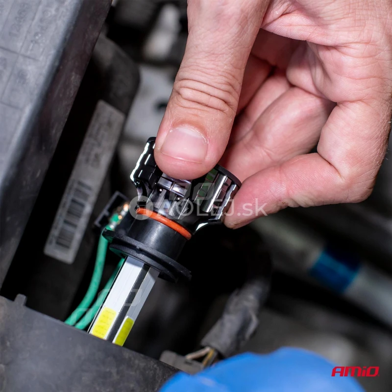 LED žiarovky hlavn&eacute;ho svietenia H4 COB 4Side AMiO