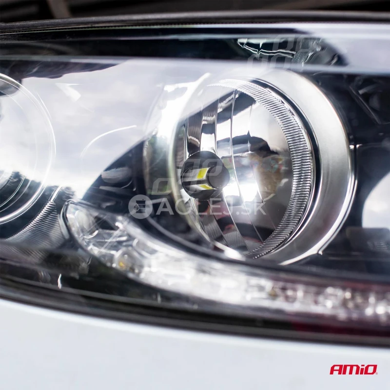 LED žiarovky hlavn&eacute;ho svietenia H4 COB 4Side AMiO