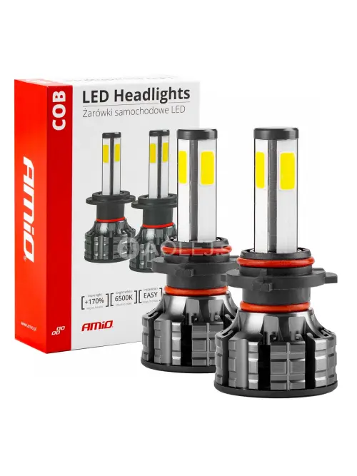 LED žiarovky hlavn&eacute;ho svietenia HB4 COB 4Side AMiO