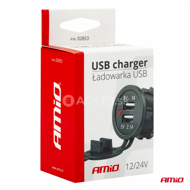 Nabíjačka 2xUSB 12/24V MOD-03