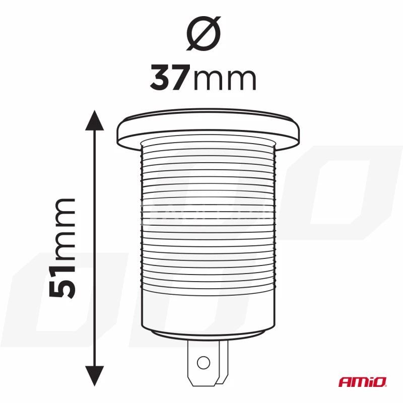 Nabíjačka 2xUSB 12/24V MOD-03