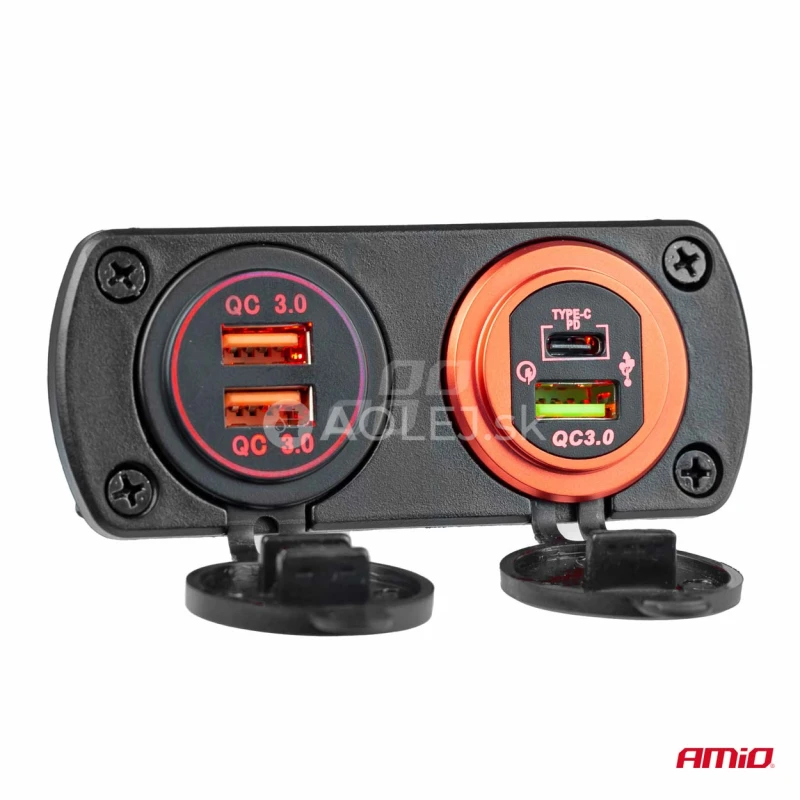 Nabíjačka 2xUSB 12/24V MOD-05