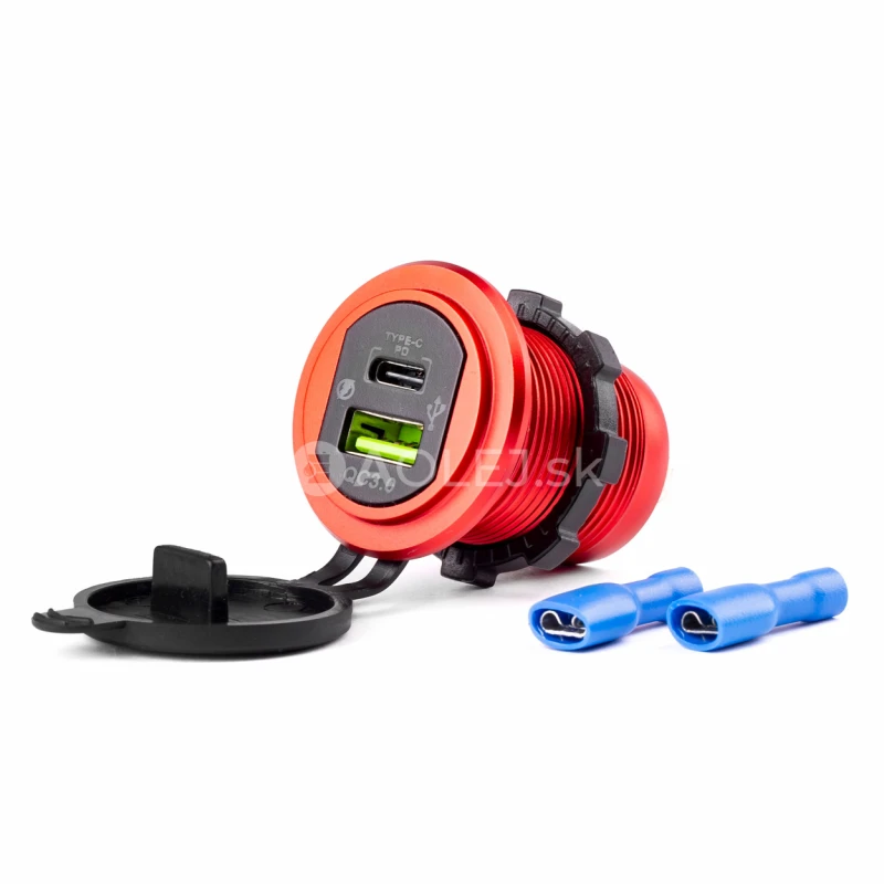 Nabíjačka USB+USB-C 12/24V MOD-09