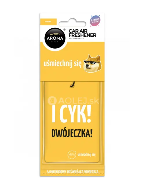 Osviežovač vzduchu AROMA CAR LETS SMILE Cotton Vanilla