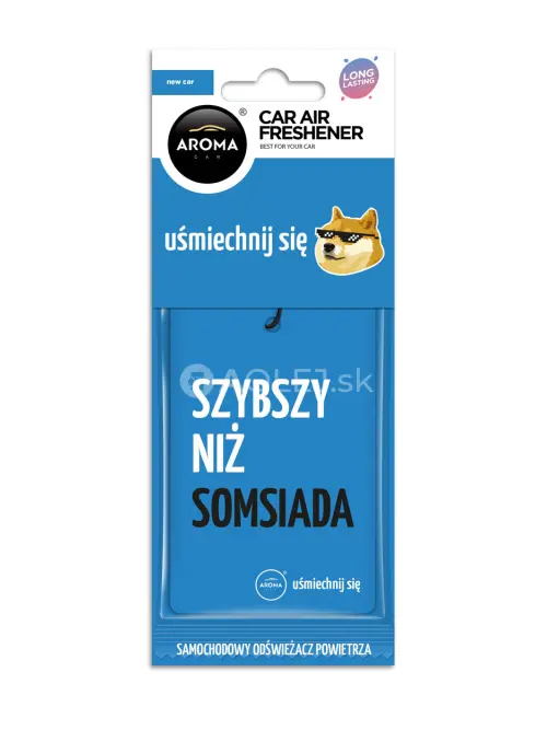 Osviežovač vzduchu AROMA CAR LETS SMILE New Car