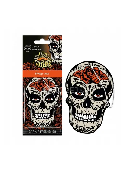 Osviežovač vzduchu AROMA CAR MUERTOS Skull Orange Man Island Driftwood