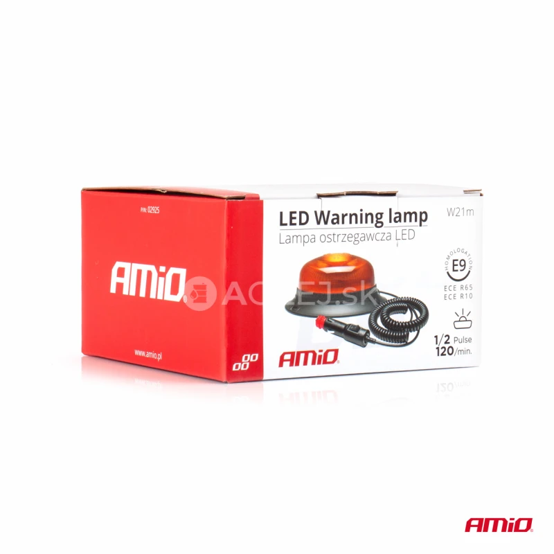 Výstražný maják W21m Magnet / 3 skrutky R65 R10 18LED 12/24V IP56