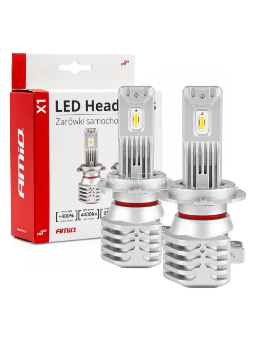 LED žiarovky hlavn&eacute;ho svietenia H7/H18 X1 Series AMiO