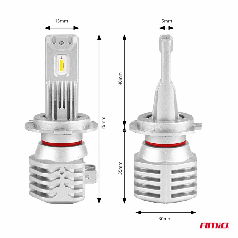 LED žiarovky hlavn&eacute;ho svietenia H7/H18 X1 Series AMiO