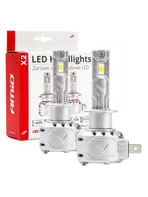 LED žiarovky hlavn&eacute;ho svietenia H1 X2 Series AMiO