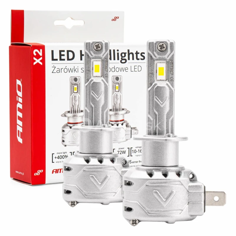 LED žiarovky hlavn&eacute;ho svietenia H1 X2 Series AMiO