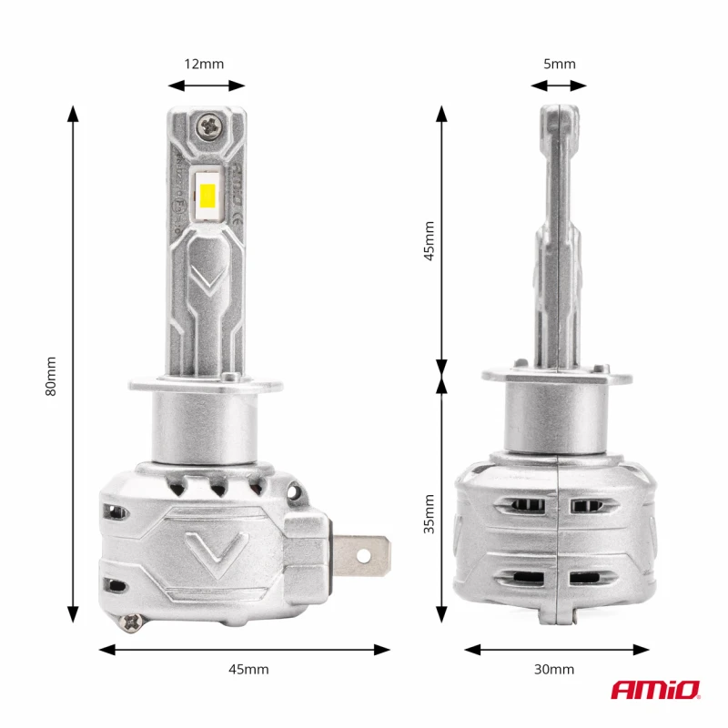 LED žiarovky hlavn&eacute;ho svietenia H1 X2 Series AMiO