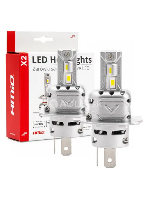 LED žiarovky hlavn&eacute;ho svietenia H4 X2 Series AMiO