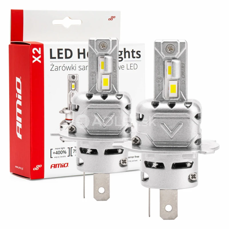 LED žiarovky hlavn&eacute;ho svietenia H4 X2 Series AMiO