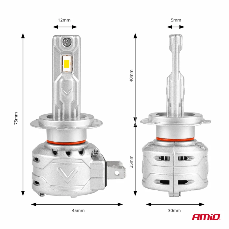 LED žiarovky hlavn&eacute;ho svietenia H7/H18 X2 Series AMiO