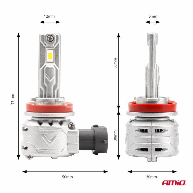 LED žiarovky hlavn&eacute;ho svietenia H8/H9/H11 X2 Series AMiO
