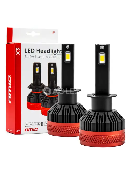 LED žiarovky hlavn&eacute;ho svietenia H1 X3 Series AMiO