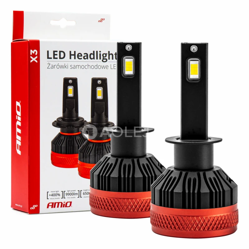 LED žiarovky hlavn&eacute;ho svietenia H1 X3 Series AMiO