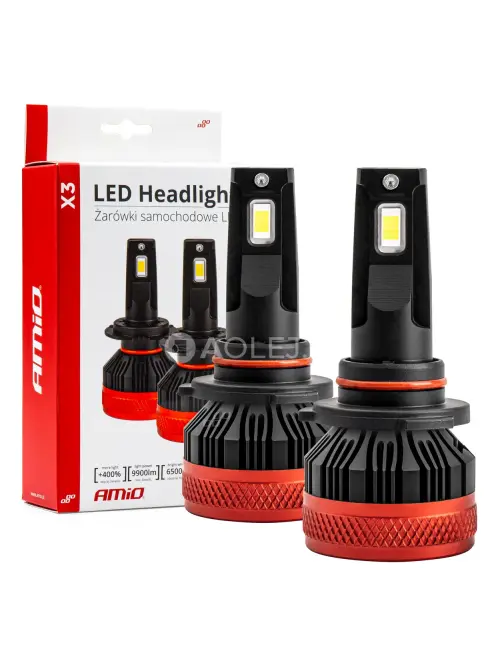 LED žiarovky hlavn&eacute;ho svietenia HB4 9006 X3 Series AMiO