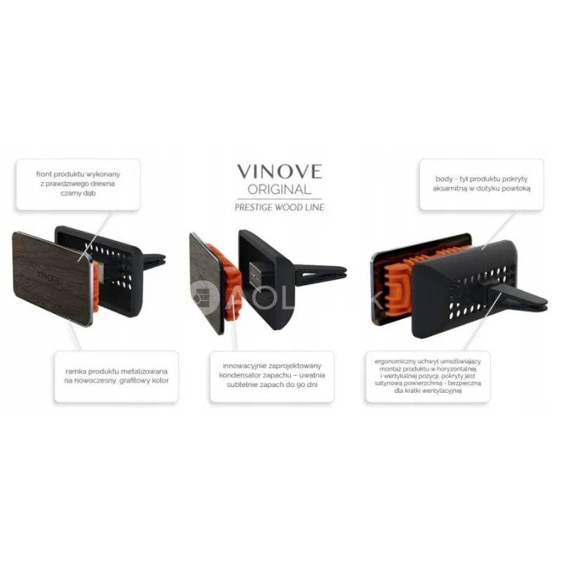 Osviežovač vzduchu do auta VINOVE EVOLUTION LINE SILVERSTONE