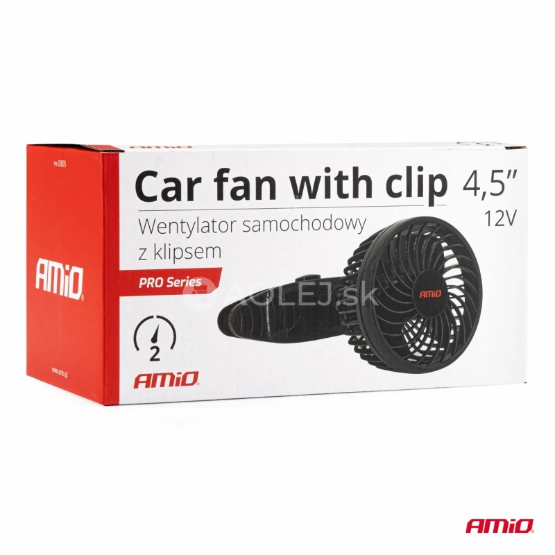 Ventilátor do auta s klipom 4,5