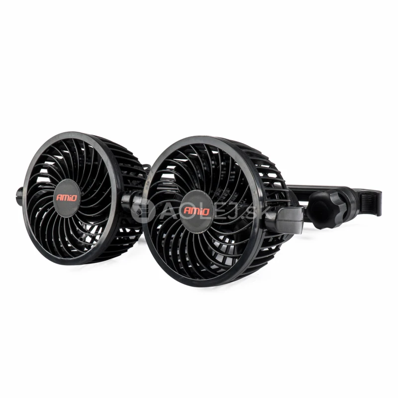Ventilátor do auta pre opierku hlavy s USB nabíjačkou 2x4