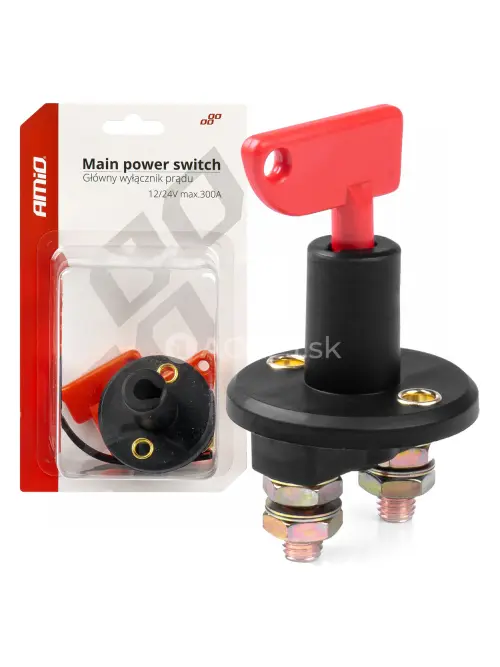 Hlavn&yacute; vyp&iacute;nač autobat&eacute;rie hebel 12/24V AmiO-03023