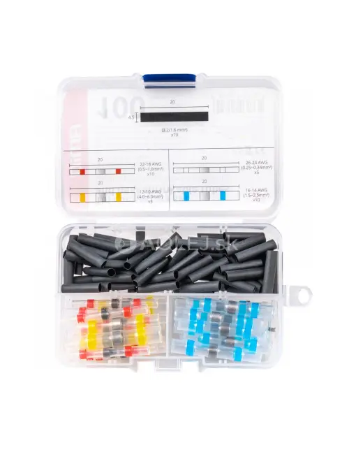 Teplom zmrštiteľné izolátory a konektory