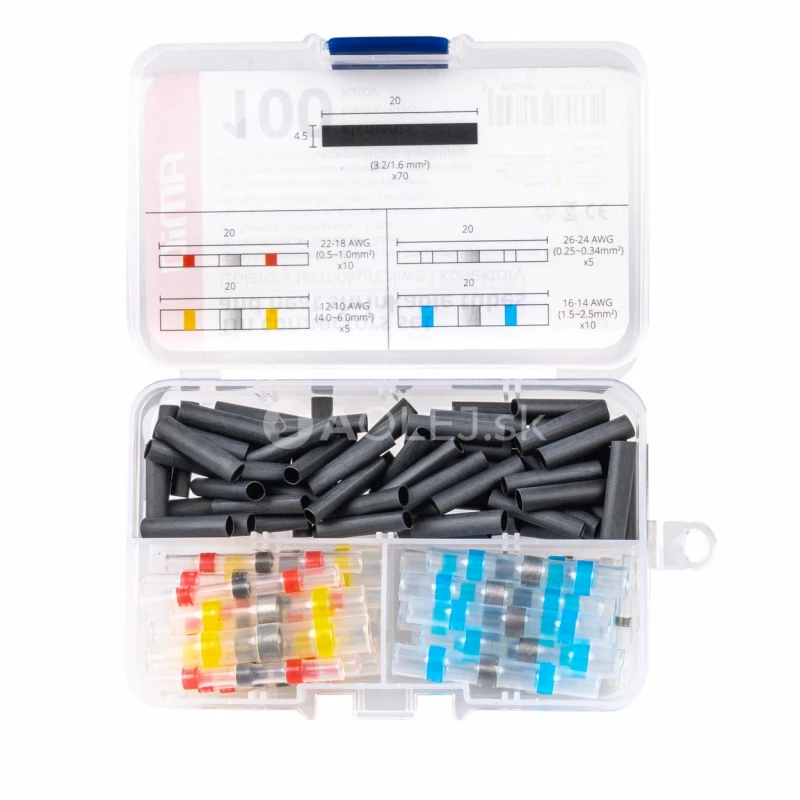 Teplom zmrštiteľné izolátory a konektory