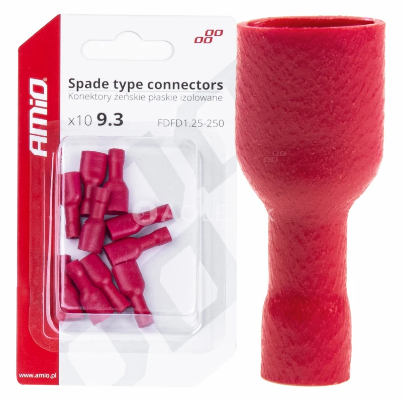 Elektrické konektory izolované – samica (násuvka) 6.6mm 0.5-1.5mm2 10A